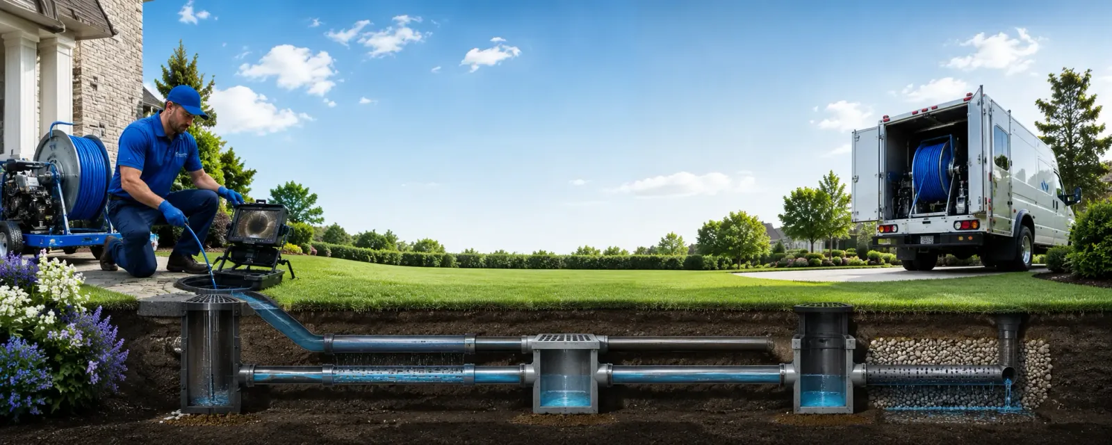 Outdoor drain cleaning information for Purling, NY